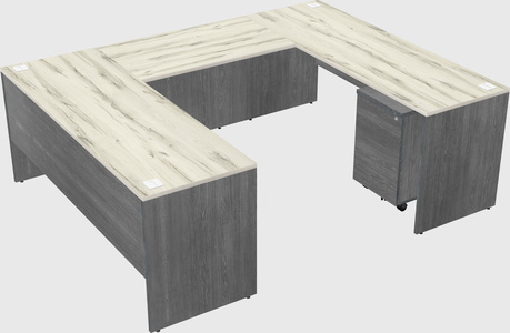 U-shaped desk