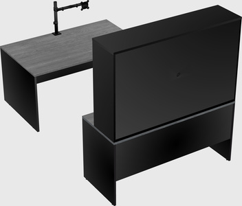U-shaped desk