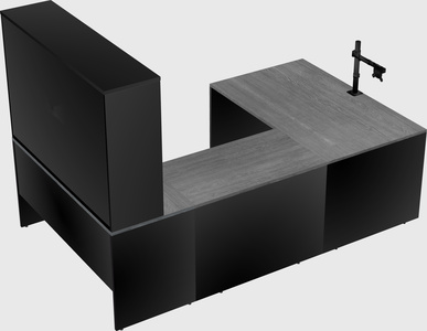 U-shaped desk