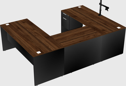 U-shaped desk