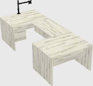 U-shaped desk