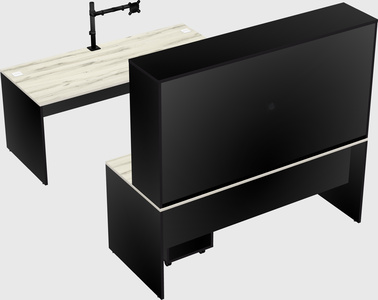 U-shaped desk