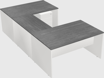 U-shaped desk