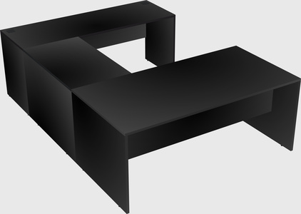 U-shaped desk