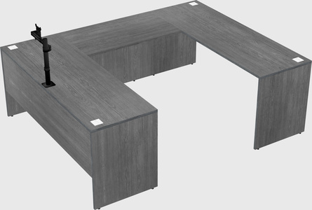 U-shaped desk