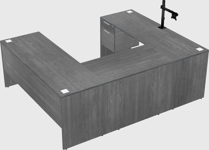 U-shaped desk
