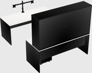 U-shaped desk