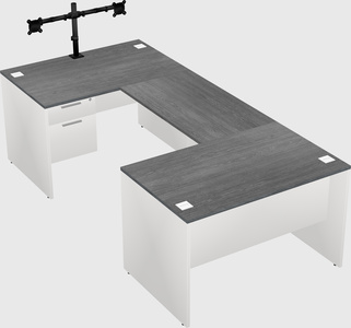 U-shaped desk