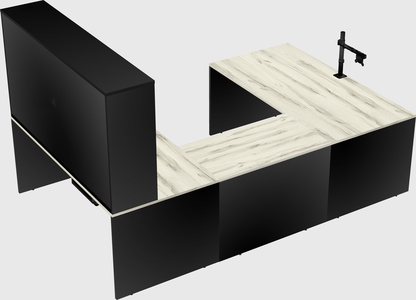 U-shaped desk