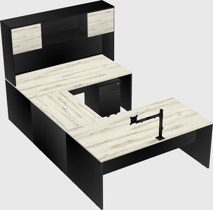 U-shaped desk
