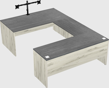 U-shaped desk