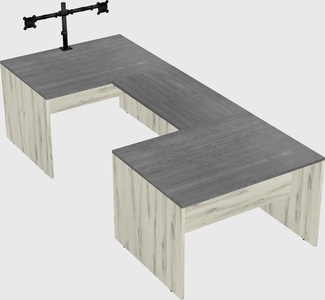 U-shaped desk