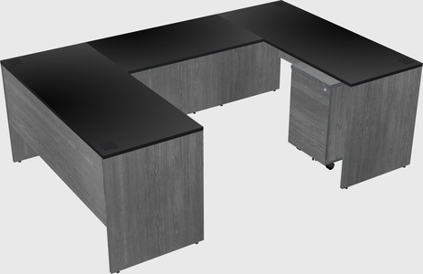 U-shaped desk