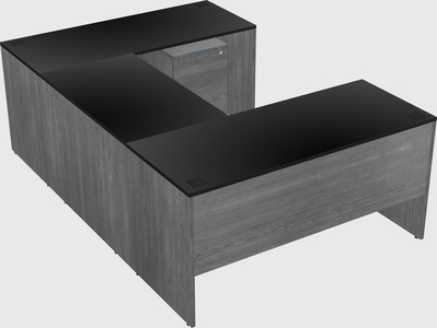 U-shaped desk