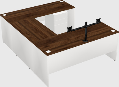 U-shaped desk