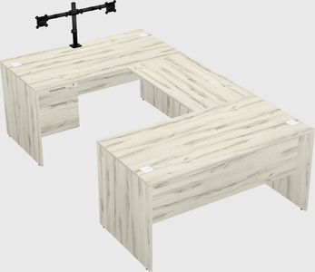 U-shaped desk