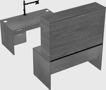 U-shaped desk