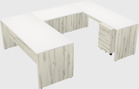 U-shaped desk