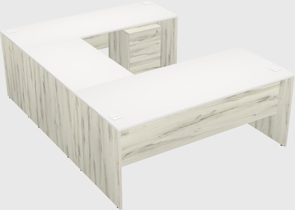 U-shaped desk