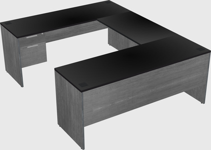 U-shaped desk