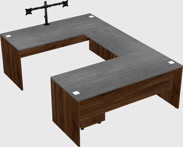 U-shaped desk