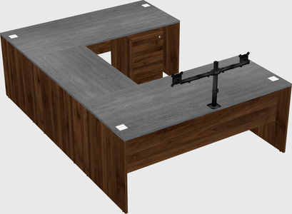 U-shaped desk