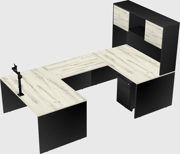 U-shaped desk