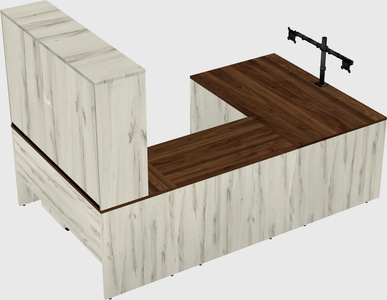U-shaped desk