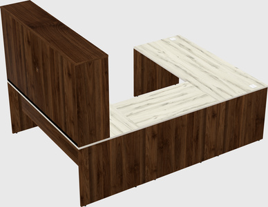 U-shaped desk