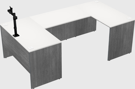 U-shaped desk