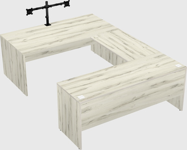 U-shaped desk