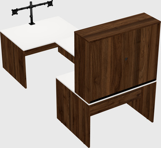 U-shaped desk
