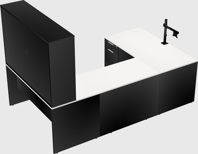 U-shaped desk