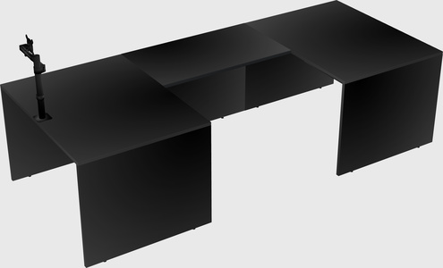 U-shaped desk