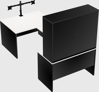 U-shaped desk
