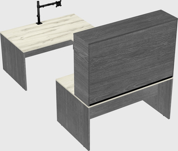 U-shaped desk