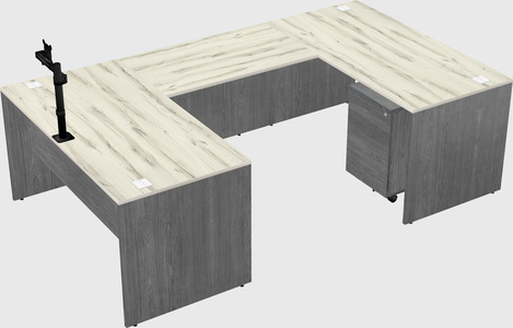 U-shaped desk