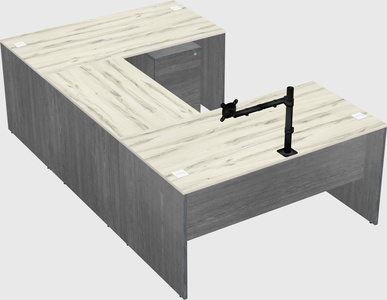 U-shaped desk