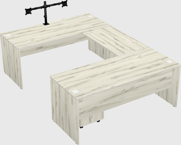 U-shaped desk