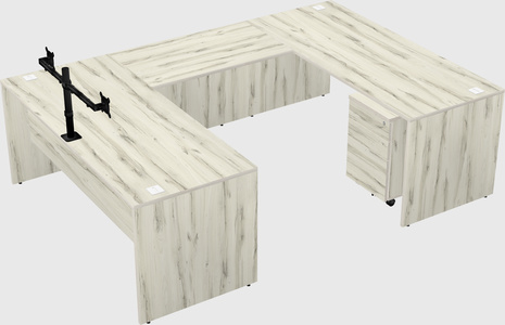 U-shaped desk
