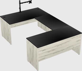 U-shaped desk