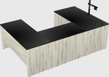 U-shaped desk