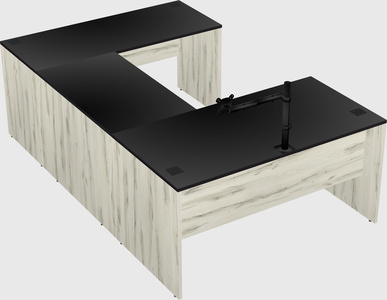 U-shaped desk
