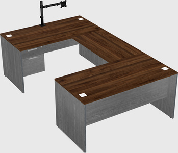 U-shaped desk