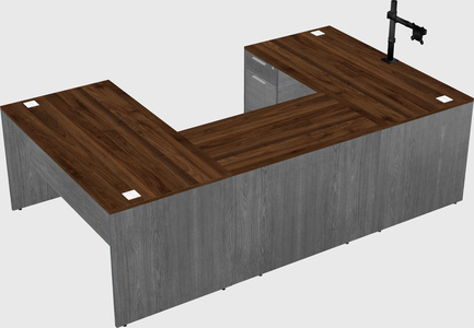 U-shaped desk