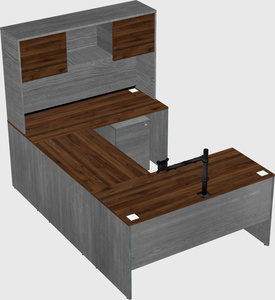 U-shaped desk