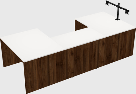 U-shaped desk