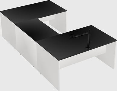 U-shaped desk