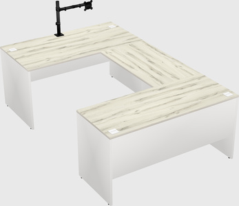 U-shaped desk