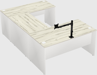 U-shaped desk